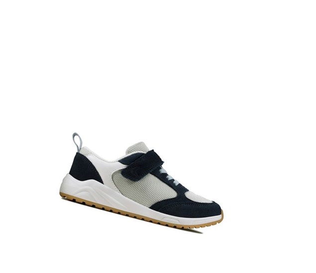 Clarks Aeon Flex Textil Sneakers Jungen Navy | WDKU28415