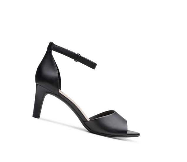 Clarks Alice Greta Leder Hohe Schuhe Damen Schwarz | UIFV89253