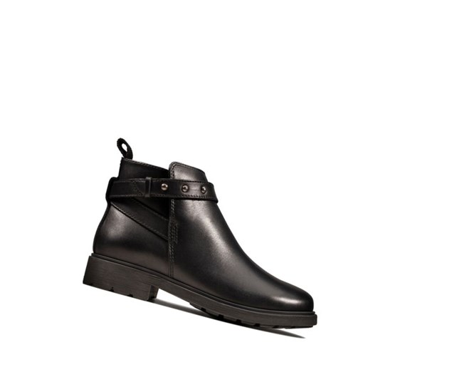 Clarks Astrol Soar Leder Stiefeletten Mädchen Schwarz | ZOCE42931