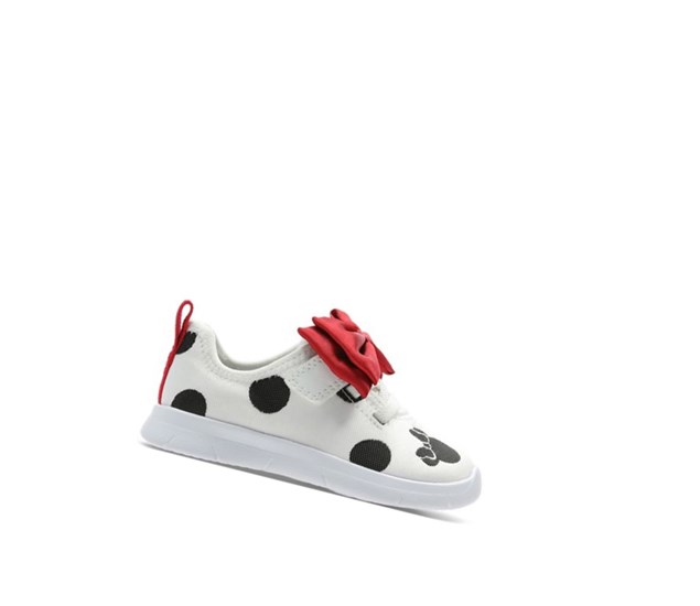 Clarks Ath Bow Freizeitschuhe Mädchen Weiß | YOXA85102