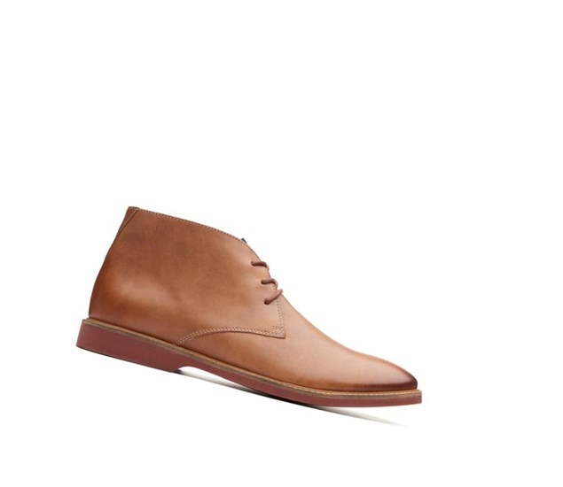 Clarks Atticus Limit Leder Wüstenstiefel Herren Braun | RWDJ57623