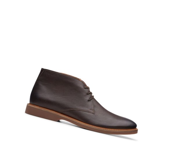 Clarks Atticus Limit Leder Wüstenstiefel Herren Dunkelbraun | UZCH61520
