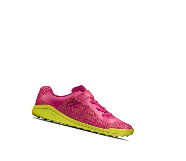 Clarks Award Swift Sneakers Jungen Rosa Zitrone | YMFO78593