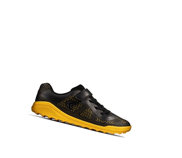 Clarks Award Swift Sneakers Jungen Schwarz Gelb | WXYE76185