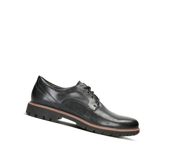 Clarks Batcombe Hall Leder Lederschuhe Herren Schwarz | OANM42871