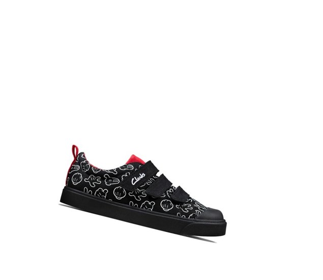 Clarks City Glove Freizeitschuhe Mädchen Schwarz | QTYZ76143