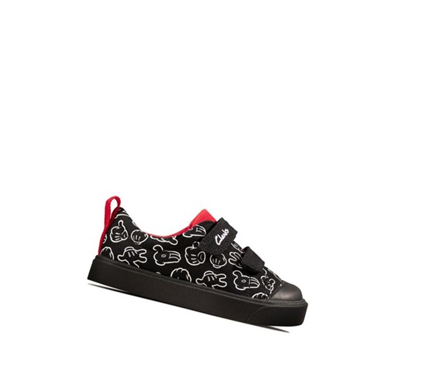 Clarks City Glove Freizeitschuhe Mädchen Schwarz | SGNM59267