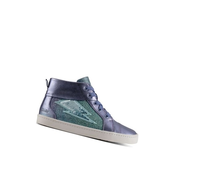 Clarks City Myth Leder Stiefeletten Mädchen Lila | OXNE67280