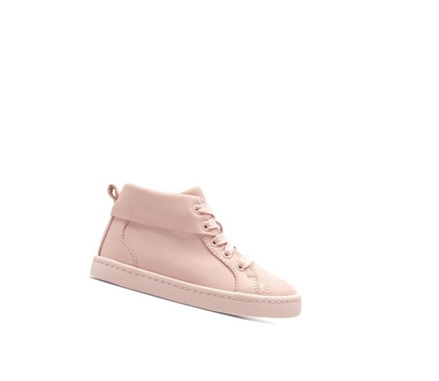 Clarks City Oasis Leder Lederschuhe Jungen Rosa | DHWV78453