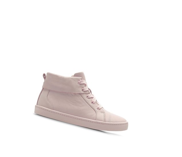 Clarks City Oasis Leder Stiefeletten Mädchen Hellrosa | ZKTG69387