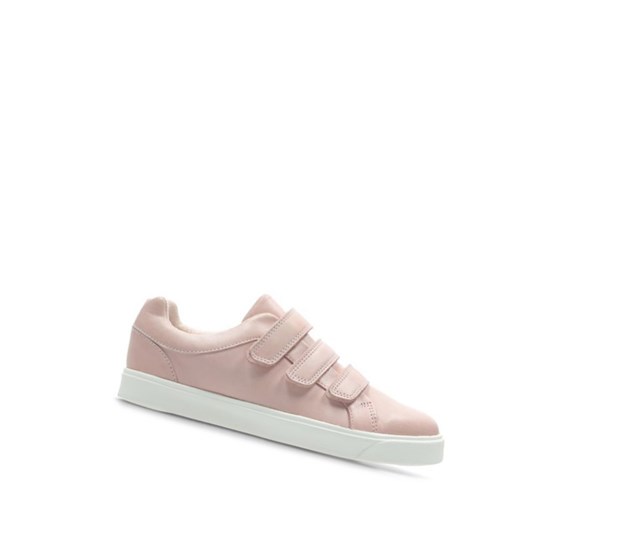 Clarks City Oasis Lo Leder Sneakers Jungen Rosa | KYIT28697