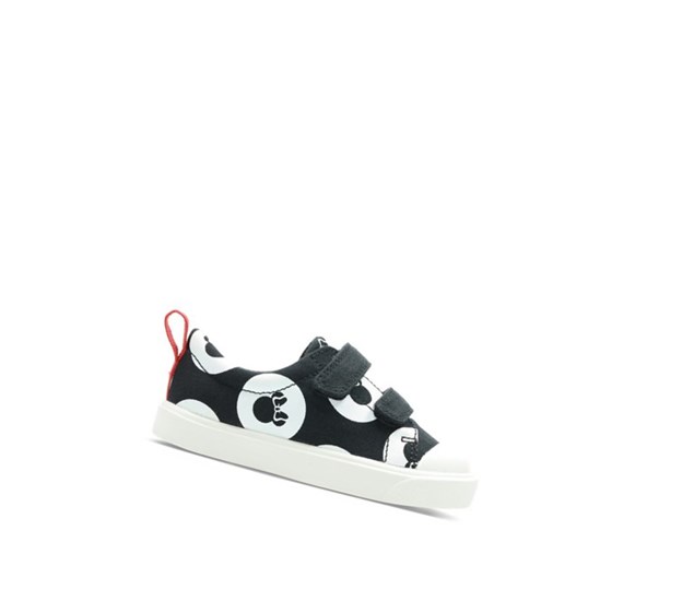 Clarks City Polka Lo Freizeitschuhe Mädchen Schwarz | AIYR30257