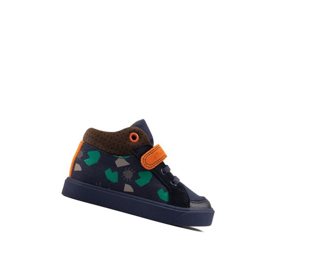 Clarks City Pop Freizeitschuhe Jungen Navy | IXYF42167