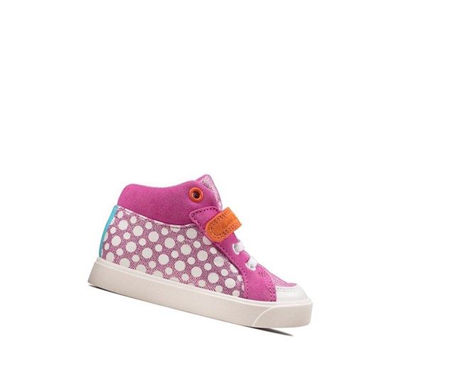 Clarks City Pop Freizeitschuhe Jungen Rosa | UYVX61253