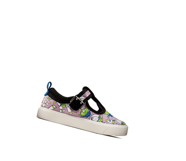 Clarks City Sheriff T-bar Freizeitschuhe Mädchen Lila | XGSU46218