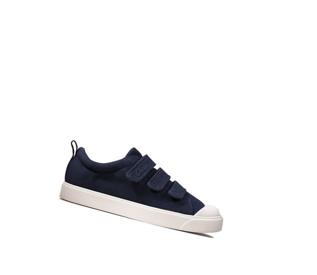 Clarks City Vibe Freizeitschuhe Mädchen Navy | KNOZ52317