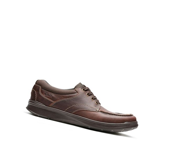 Clarks Cotrell Edge Oily Leder Lederschuhe Herren Braun | WOMI06748