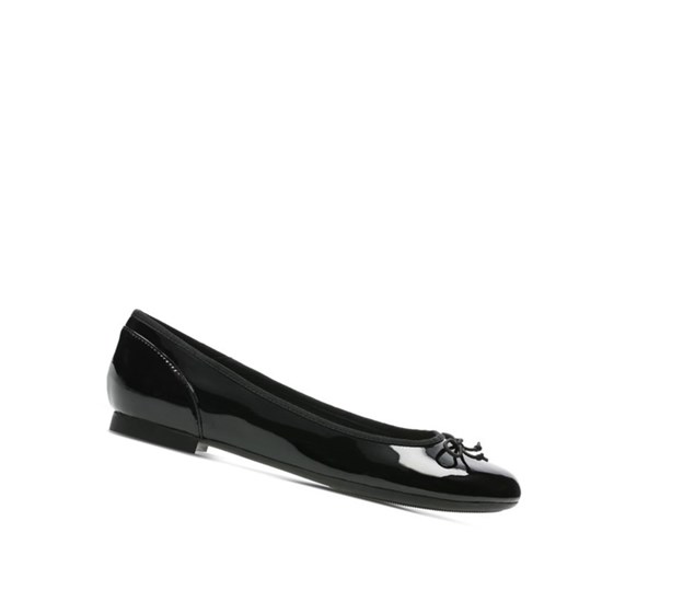 Clarks Couture Bloom Lack Weite Fit Lederschuhe Damen Schwarz | ARHQ91260