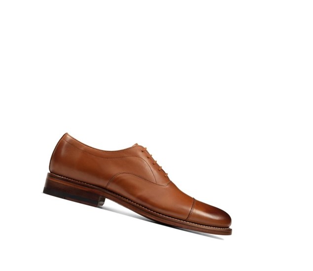 Clarks Craft368 Cap Leder Brogues Herren Braun | DJMH30951
