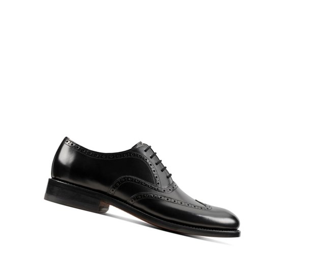 Clarks Craft 368 Wing Leder Brogues Herren Schwarz | UIDP34052