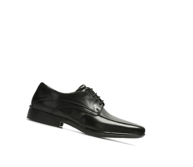 Clarks Francis Air Leder Lederschuhe Herren Schwarz | UMBD20456