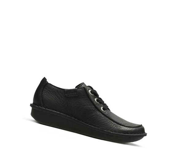 Clarks Funny Dream Leder Lederschuhe Damen Schwarz | MPHX54609