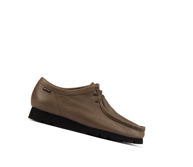 Clarks Gore-tex Leder Wallabee Herren Olivgrün | DZWU21857
