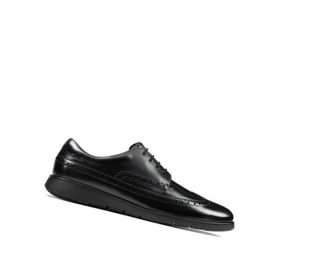 Clarks Helston Limit Leder Brogues Herren Schwarz | QDWE86159