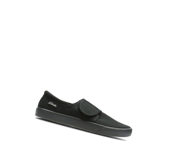 Clarks Hopper Run Freizeitschuhe Mädchen Schwarz | JXUE83126
