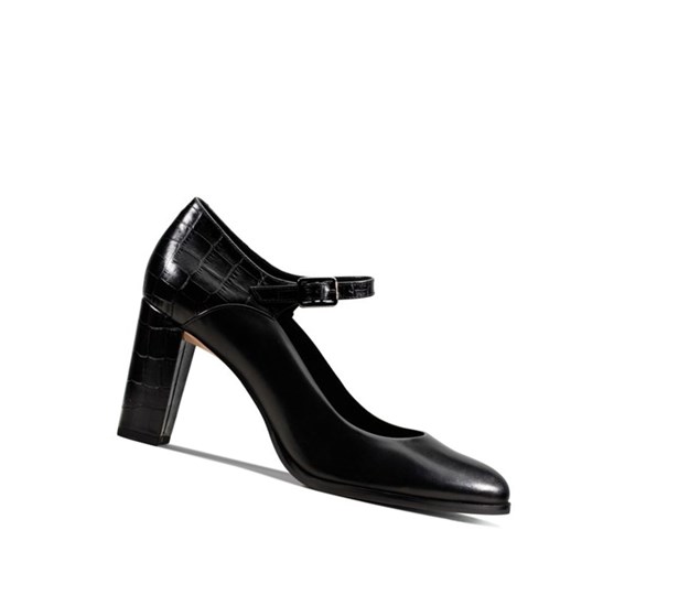 Clarks Kaylin Alba Leder Lederschuhe Damen Schwarz | ZRHK87016