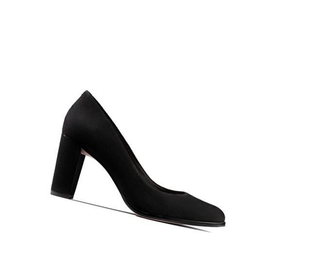 Clarks Kaylin Cara Wildleder Weite Fit Lederschuhe Damen Schwarz | YRJN92580