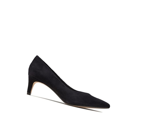 Clarks Laina 55 Wildleder Hohe Schuhe Damen Schwarz | OMXS74305