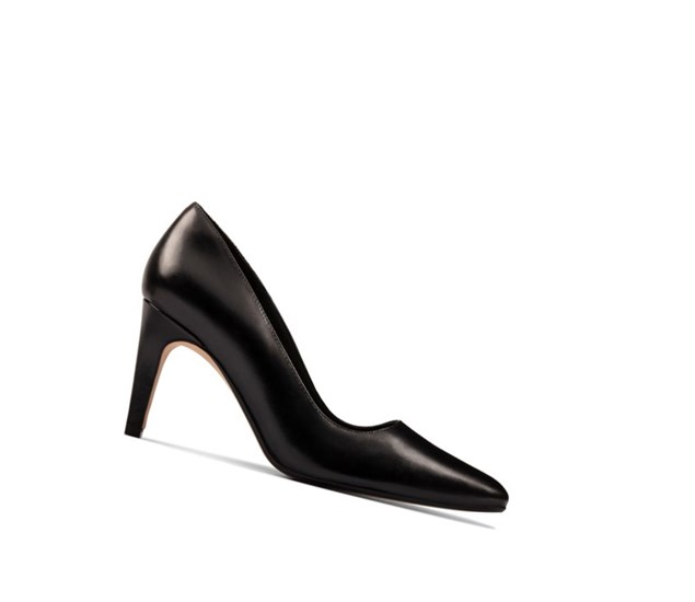 Clarks Laina Rae 2 Leder Hohe Schuhe Damen Schwarz | CYPQ70436