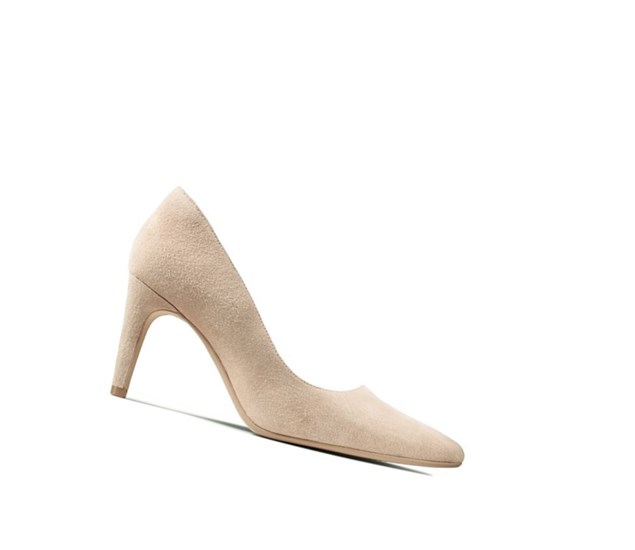 Clarks Laina Rae Wildleder Hohe Schuhe Damen Hautfarbe | WPNZ83254