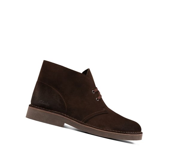 Clarks Laufschuhe Wildleder Wüstenstiefel Herren Dunkelbraun | ASKJ17839