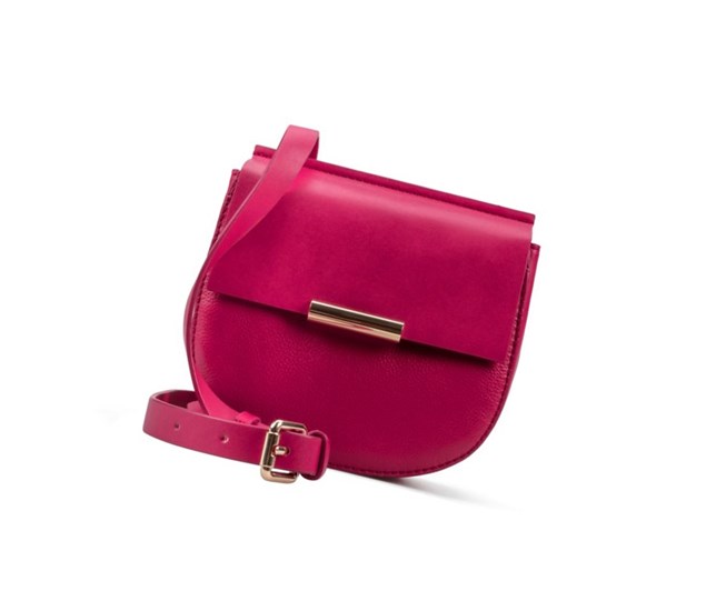 Clarks Maple May Leder Leather Bags Damen Fuchsie | LEKI41865