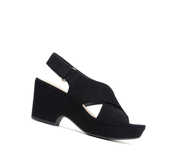 Clarks Maritsa Lara Wildleder Hohe Schuhe Damen Schwarz | HOPY07316