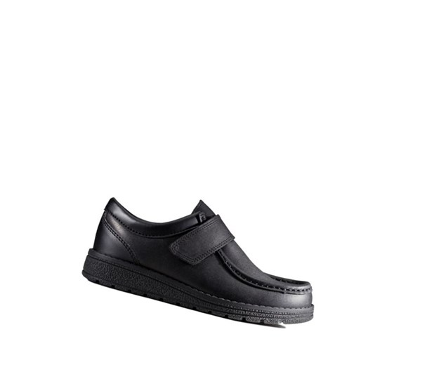 Clarks Mendip Pure Leder Schulschuhe Mädchen Schwarz | GJSW23587