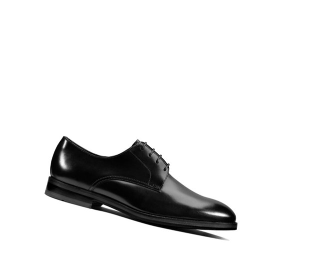 Clarks Oliver Spitze Leder Lederschuhe Herren Schwarz | NRQU07468