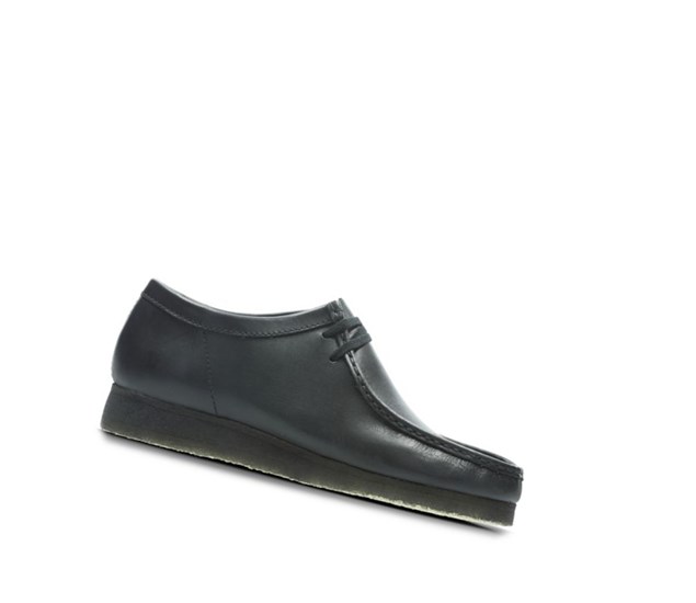Clarks Original Leder Wallabee Herren Schwarz | LIKC10726