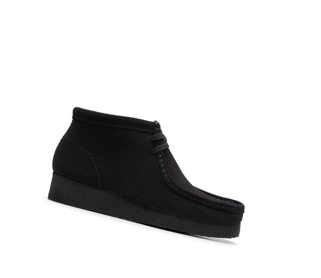 Clarks Original Wildleder Wallabee Damen Schwarz | SNFC30697