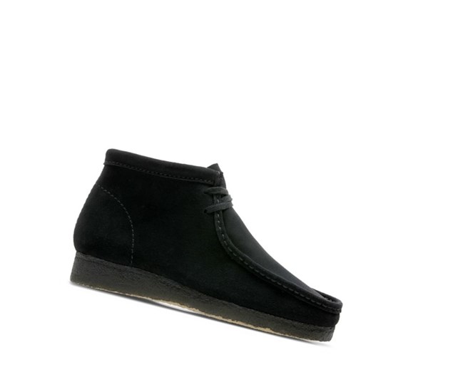 Clarks Original Wildleder Wallabee Herren Schwarz | FVGP79426