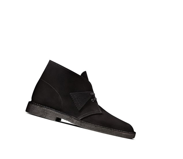 Clarks Original Wildleder Wüstenstiefel Herren Schwarz | TNAQ94561