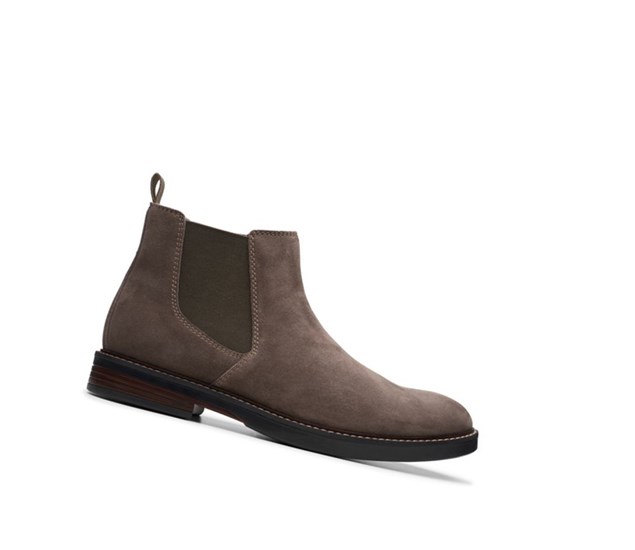 Clarks Paulson Up Wildleder Chelsea Boots Herren Beige | YOFM89716
