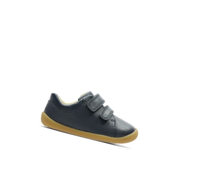 Clarks Roamer Craft Leder Wanderschuhe Jungen Navy | ZOCM16259