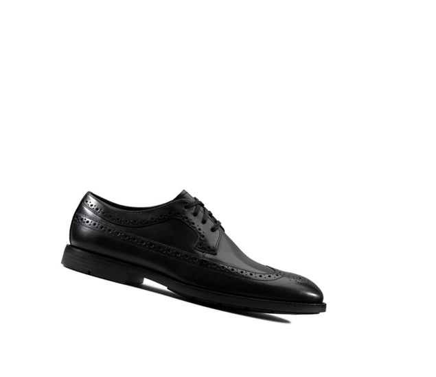 Clarks Ronnie Limit Leder Brogues Herren Schwarz | IXJU14069