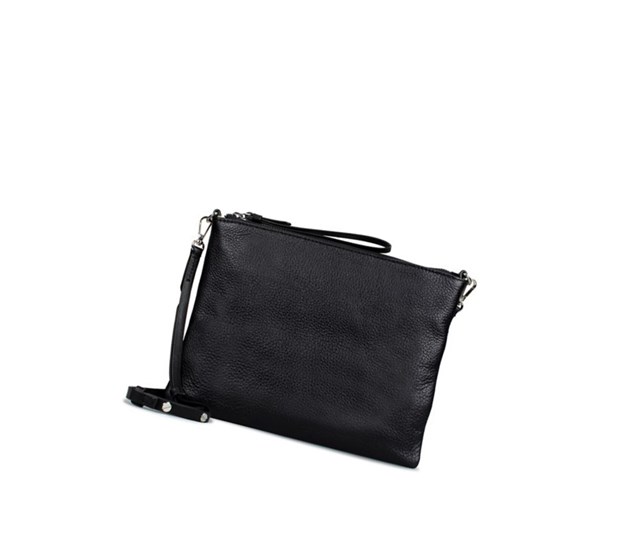 Clarks Roslyn Lily Leder crossbody taschen Damen Schwarz | YDZI31296