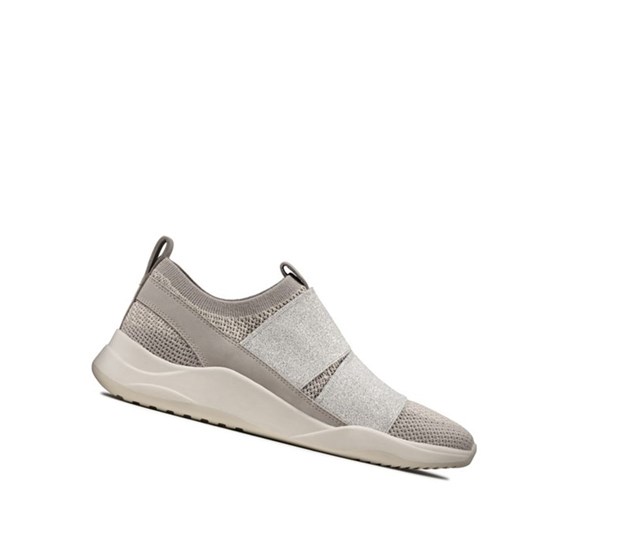 Clarks Sift Slip Sneakers Damen Silber | PVOL41039