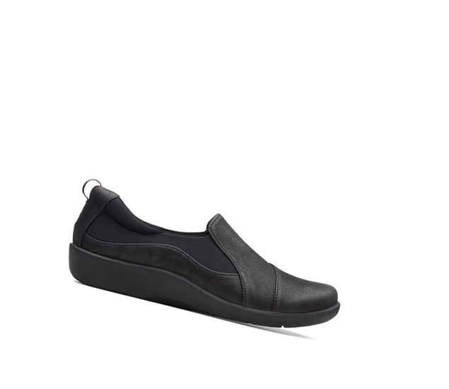 Clarks Sillian Paz Weite Fit Slip On Schuhe Damen Schwarz | OBTP82317