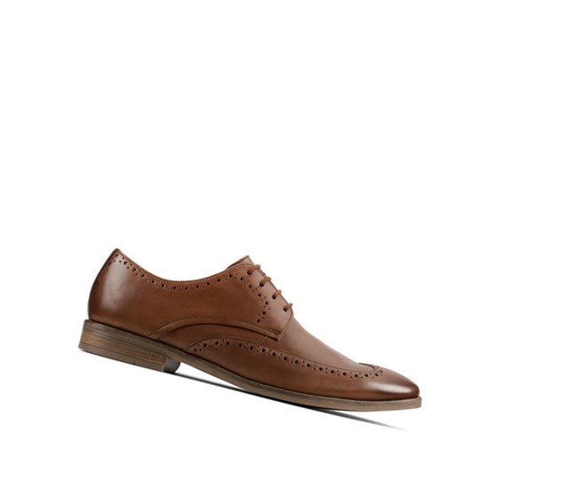Clarks Stanford Limit Leder Brogues Herren Braun | GVMS17052